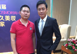 广州恒盛与明星合影