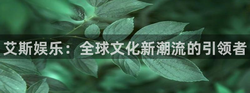 恒盛娱乐下载：艾斯娱乐：全球文化新潮流的引领者