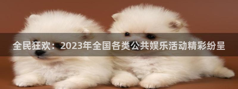 恒盛娱乐：全民狂欢：2023年全国各类公共娱乐活动精彩纷呈